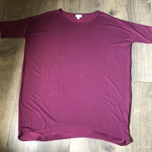 EUC Lularoe plum colored Irma